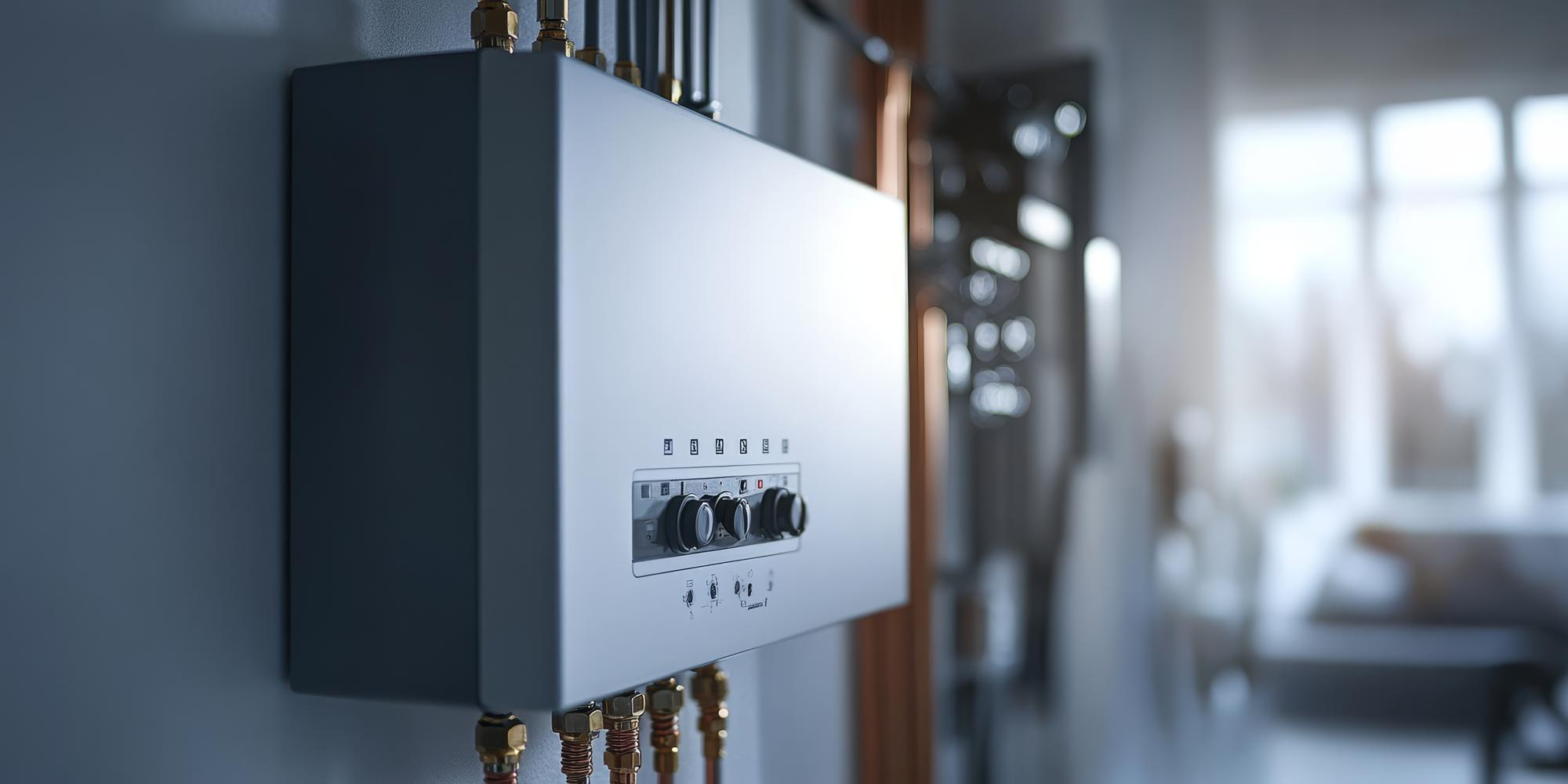 Chaudière moderne installée par un plombier chauffagiste à Royères, assurant confort thermique, performance énergétique et entretien régulier.